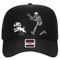 Halloween Dog Funny Skeleton Skeleton Chasing Dog Hat