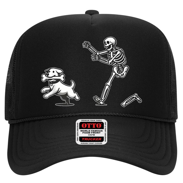 Halloween Dog Funny Skeleton Skeleton Chasing Dog Hat