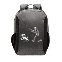 Halloween Dog Funny Skeleton Skeleton Chasing Dog Vector Backpack