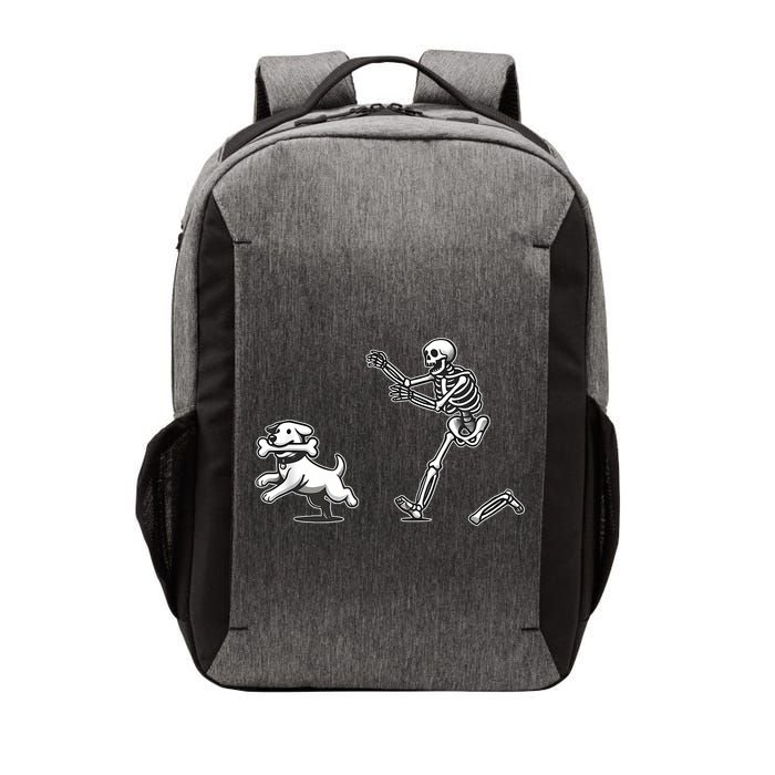 Halloween Dog Funny Skeleton Skeleton Chasing Dog Vector Backpack