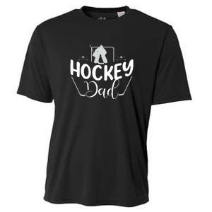 Hockey Dad Funny Father's Day Gift Cooling Performance Crew T-Shirt