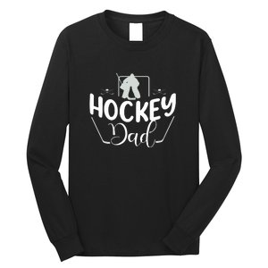 Hockey Dad Funny Father's Day Gift Long Sleeve Shirt