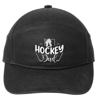 Hockey Dad Funny Father's Day Gift 7-Panel Snapback Hat