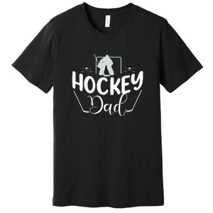 Hockey Dad Funny Father's Day Gift Premium T-Shirt