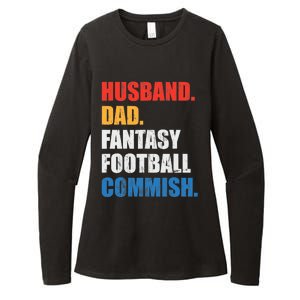 Husband Dad Fantasy Football Commish, Fantasy Commissioner Womens CVC Long Sleeve Shirt