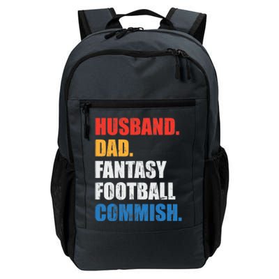 Husband Dad Fantasy Football Commish, Fantasy Commissioner Daily Commute Backpack