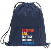 Husband Dad Fantasy Football Commish, Fantasy Commissioner Sweatshirt Cinch Pack Bag