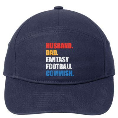 Husband Dad Fantasy Football Commish, Fantasy Commissioner 7-Panel Snapback Hat