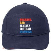 Husband Dad Fantasy Football Commish, Fantasy Commissioner 7-Panel Snapback Hat
