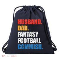 Husband Dad Fantasy Football Commish, Fantasy Commissioner Drawstring Bag