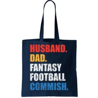 Husband Dad Fantasy Football Commish, Fantasy Commissioner Tote Bag