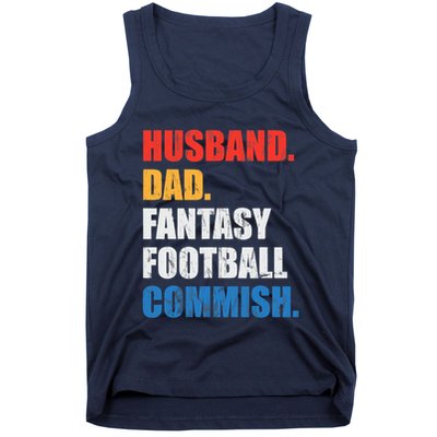 Husband Dad Fantasy Football Commish, Fantasy Commissioner Tank Top