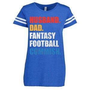 Husband Dad Fantasy Football Commish, Fantasy Commissioner Enza Ladies Jersey Football T-Shirt