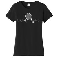 Heartbeat Design for a I Love Pickleball Player Women's T-Shirt