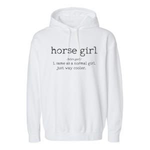 Horse Definition Funny Horseback Riding Rider Gift Garment-Dyed Fleece Hoodie