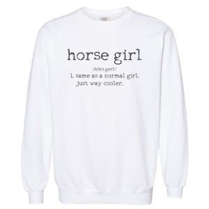 Horse Definition Funny Horseback Riding Rider Gift Garment-Dyed Sweatshirt