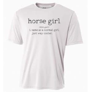 Horse Definition Funny Horseback Riding Rider Gift Cooling Performance Crew T-Shirt