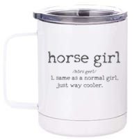 Horse Definition Funny Horseback Riding Rider Gift 12 oz Stainless Steel Tumbler Cup