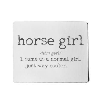 Horse Definition Funny Horseback Riding Rider Gift Mousepad