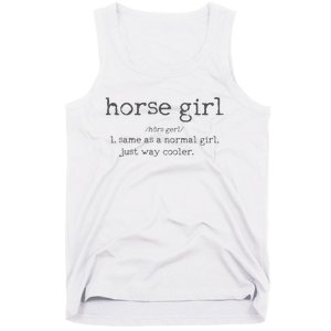 Horse Definition Funny Horseback Riding Rider Gift Tank Top