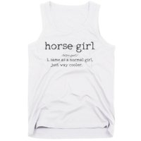 Horse Definition Funny Horseback Riding Rider Gift Tank Top