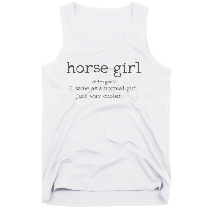 Horse Definition Funny Horseback Riding Rider Gift Tank Top