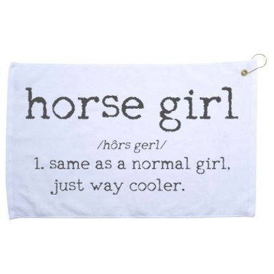 Horse Definition Funny Horseback Riding Rider Gift Grommeted Golf Towel