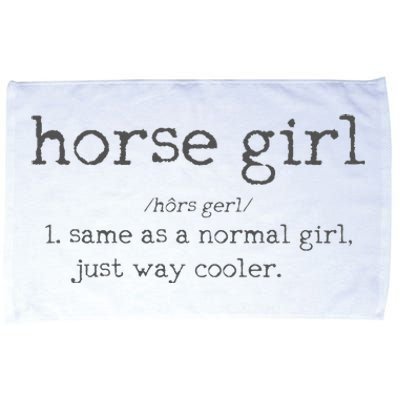 Horse Definition Funny Horseback Riding Rider Gift Microfiber Hand Towel