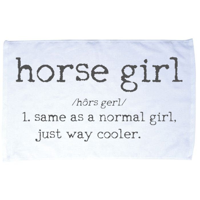 Horse Definition Funny Horseback Riding Rider Gift Microfiber Hand Towel