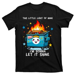 Halloween Dumpster Fire Little Light IM Gonna Let It Shine T-Shirt