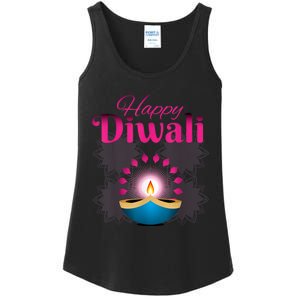 Happy Diwali Festival Of Lights New Year For Indian Hinduism Ladies Essential Tank