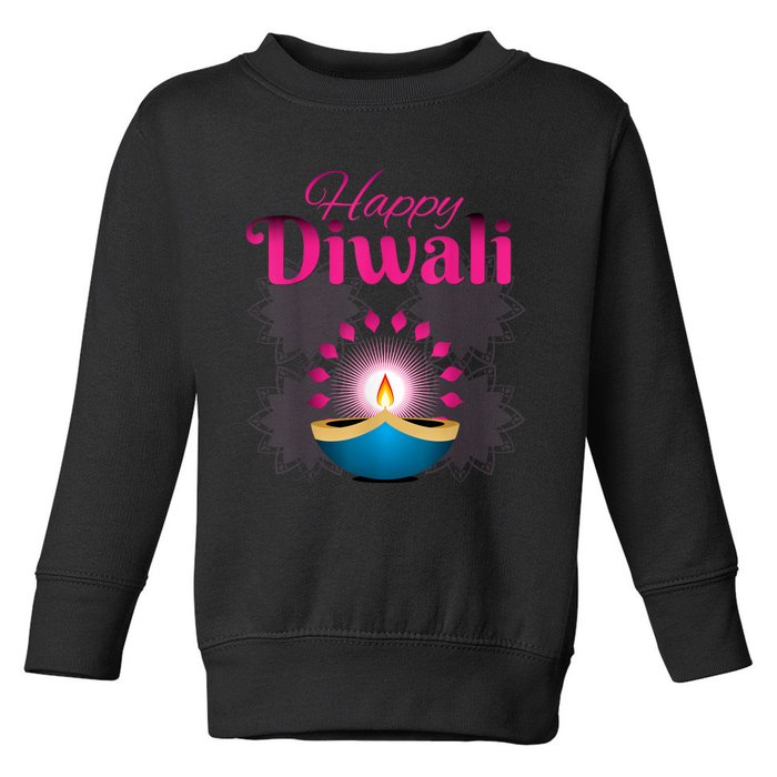 Happy Diwali Festival Of Lights New Year For Indian Hinduism Toddler Sweatshirt