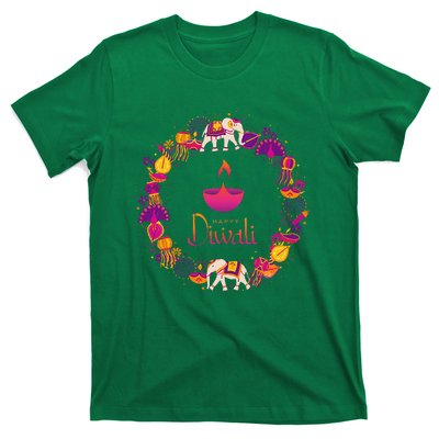 Happy Diwali Festival Of Lights Deepavali Hindu Indian T-Shirt