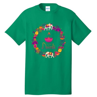 Happy Diwali Festival Of Lights Deepavali Hindu Indian Tall T-Shirt