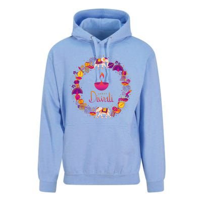 Happy Diwali Festival Of Lights Deepavali Hindu Indian Unisex Surf Hoodie