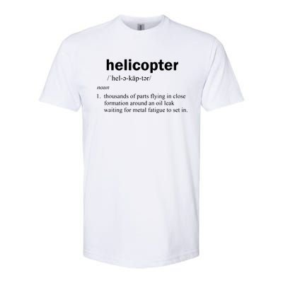 Helicopter Definition Funny Rotary Wing Pilot Gift Tee Softstyle® CVC T-Shirt