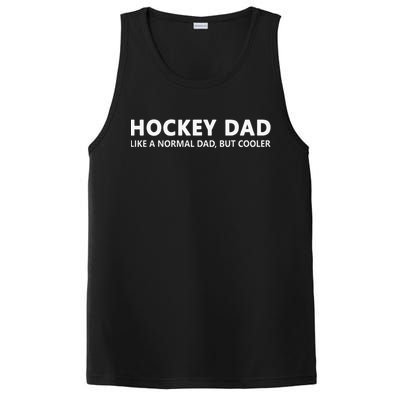 Hockey Dad Fathersday Birthday Ice Hockey PosiCharge Competitor Tank