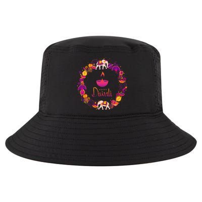 Happy Diwali Festival Of Lights Deepavali Hindu Indian Cool Comfort Performance Bucket Hat