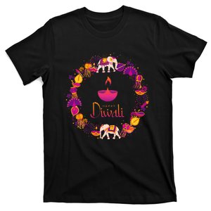 Happy Diwali Festival Of Lights Deepavali Hindu Indian T-Shirt