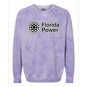 Hard Drawn Florida Power Colorblast Crewneck Sweatshirt