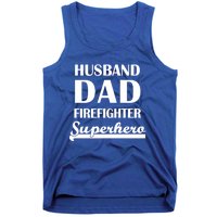 Husband Dad Firefighter Superhero Gift Tank Top