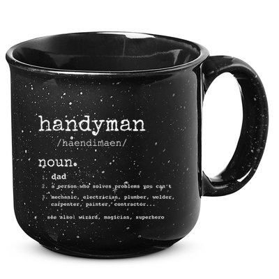 Handyman Definition Funny Dad Handyman FatherS Day Gift 15oz Campfire Ceramic Mug