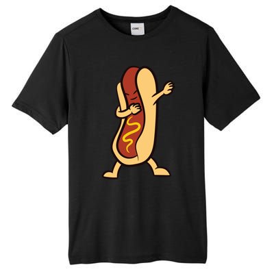 Hotdog Dabbing Funny Hot Dog Cute Gift Tall Fusion ChromaSoft Performance T-Shirt