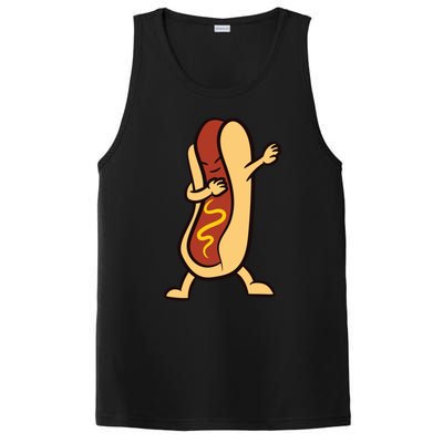 Hotdog Dabbing Funny Hot Dog Cute Gift PosiCharge Competitor Tank