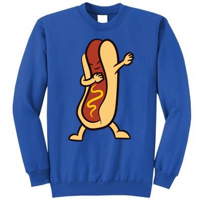 Hotdog Dabbing Funny Hot Dog Cute Gift Tall Sweatshirt