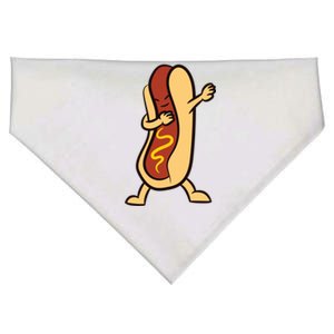 Hotdog Dabbing Funny Hot Dog Cute Gift USA-Made Doggie Bandana