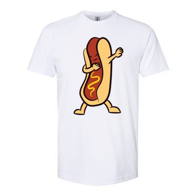 Hotdog Dabbing Funny Hot Dog Cute Gift Softstyle® CVC T-Shirt