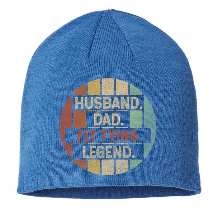 Husband Dad Fly Tying Legend Vintage Gift Sustainable Beanie