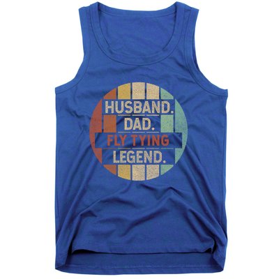 Husband Dad Fly Tying Legend Vintage Gift Tank Top