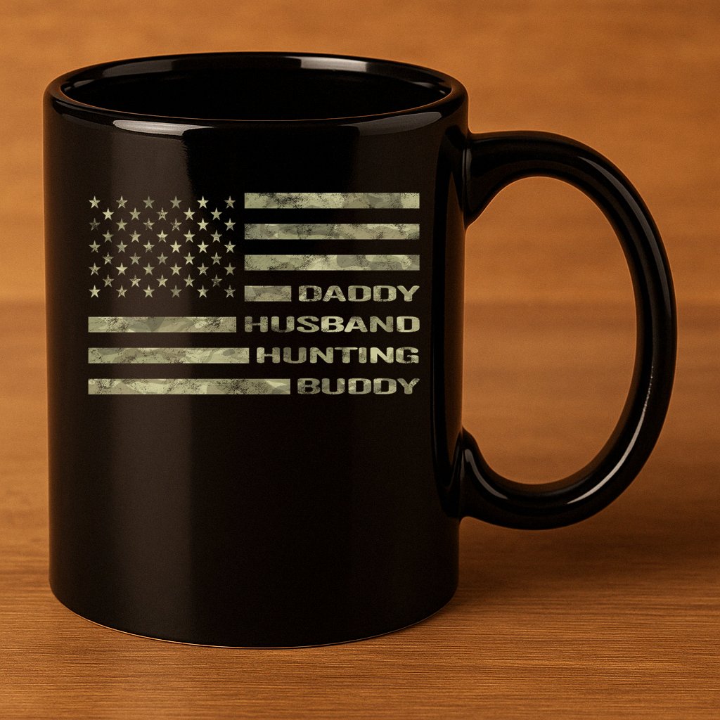 Hunting Dad Father Gift 11oz C Handle Ceramic Mug